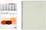 Copic Sketch Alcohol Marker 5 Colors + Multiliner SP Set, Sketching Grays
